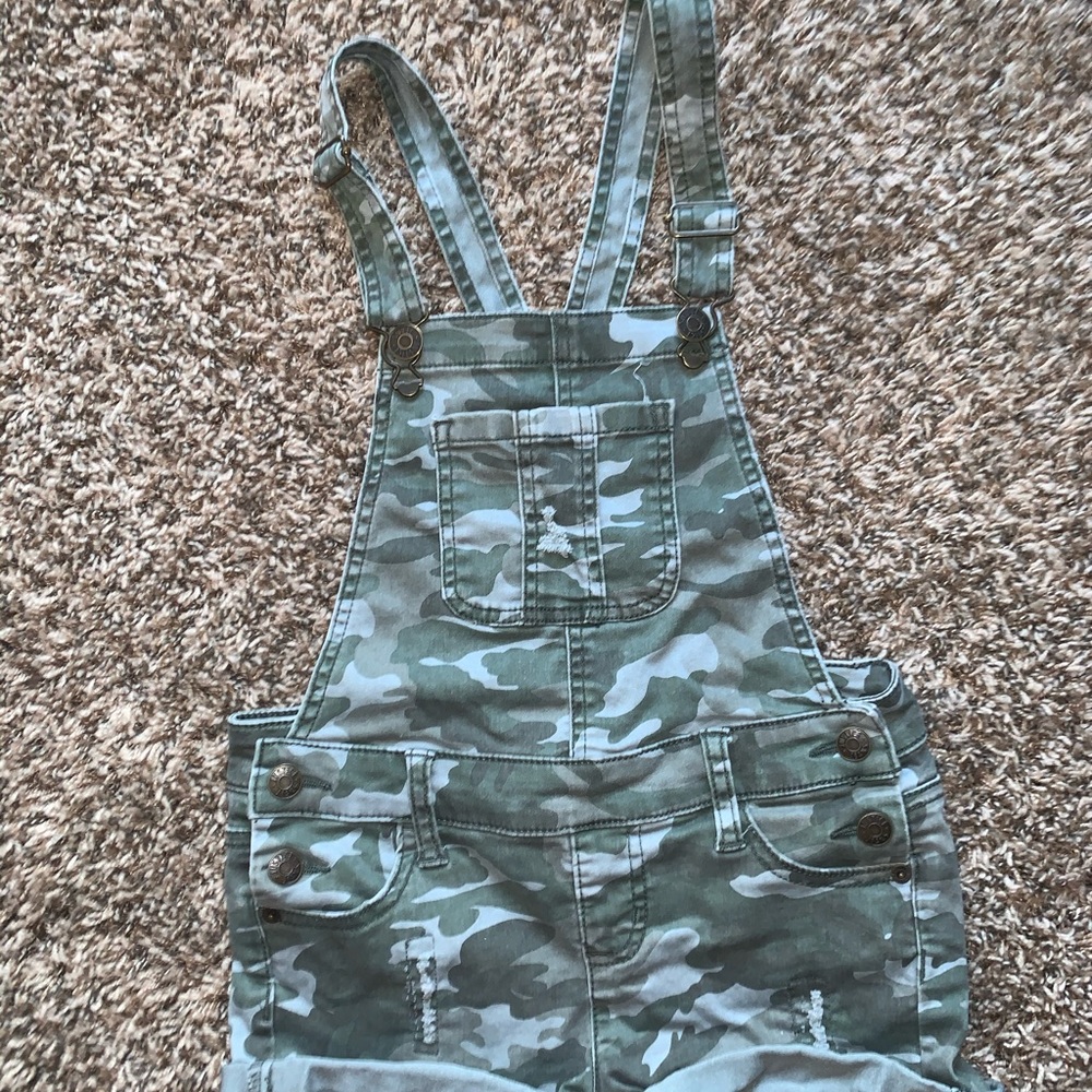 Justice Camo Overall shorts